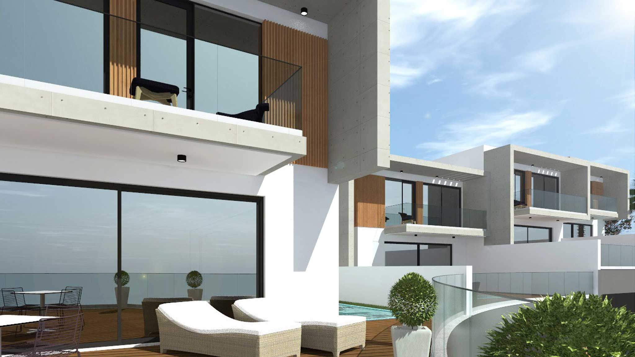 M537 Haus mit Terrasse Animation